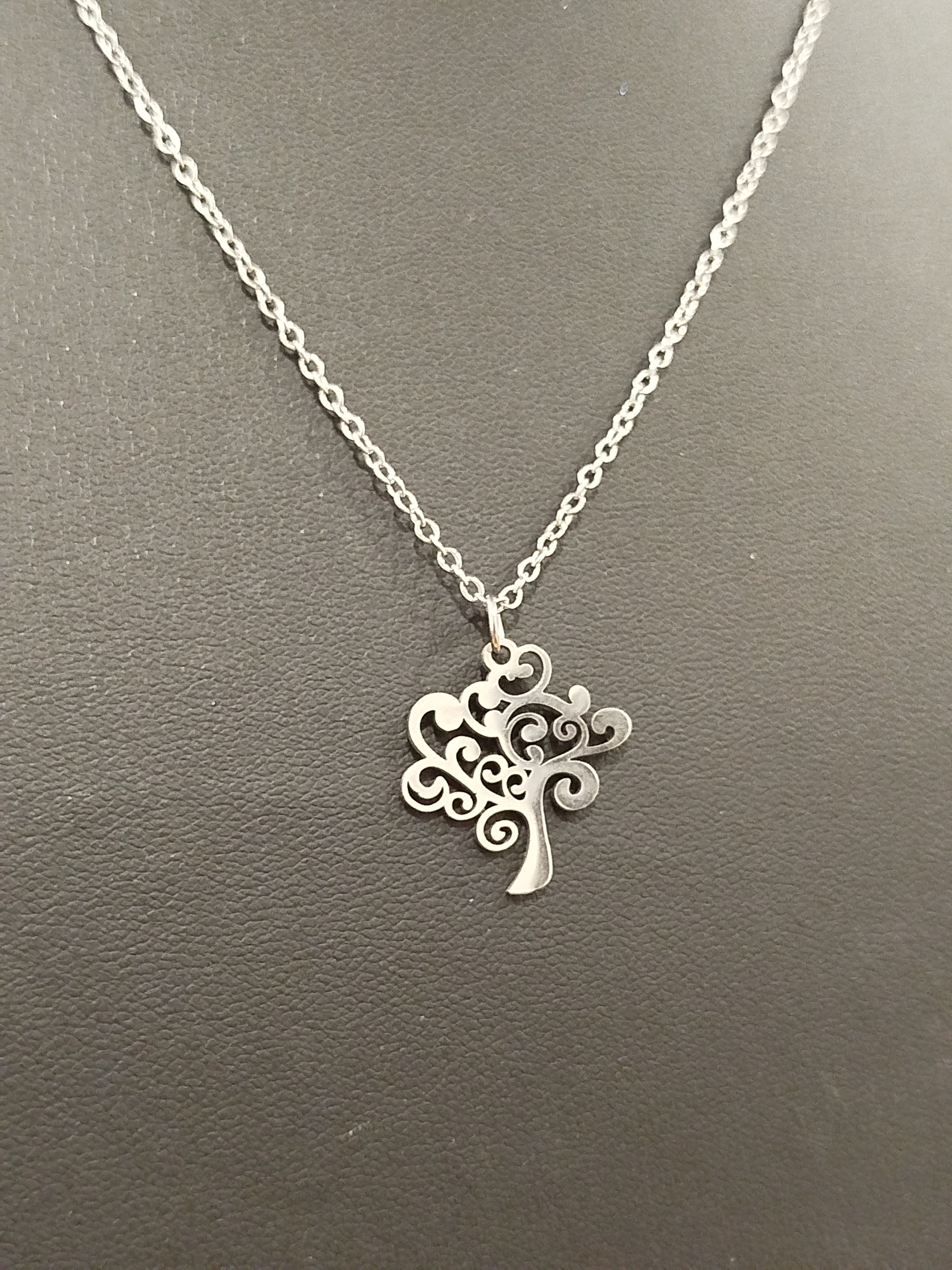 Collier arbre de vie argenté 2