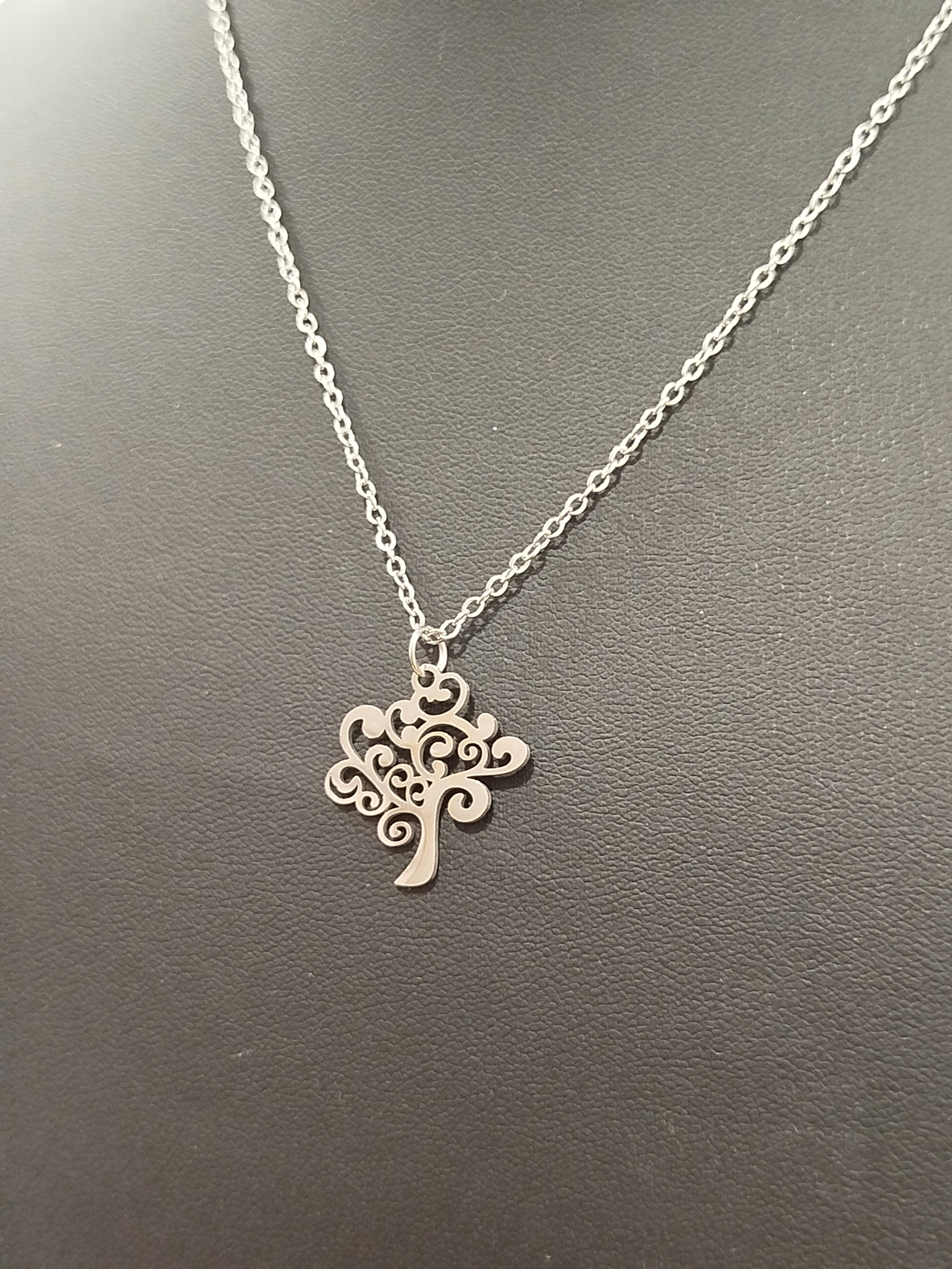 Collier arbre de vie argenté 3