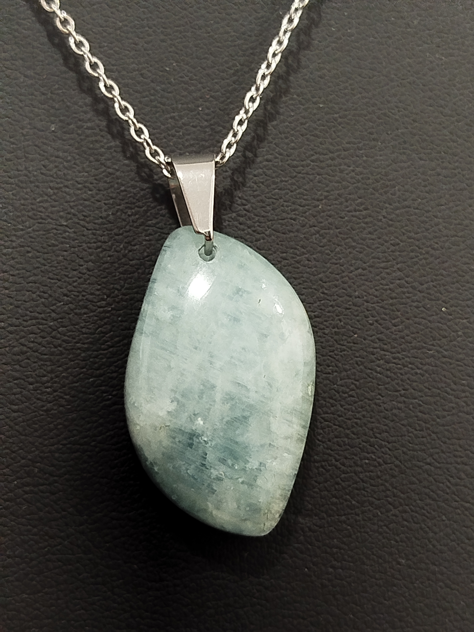 Collier pendentif aigue marine 3