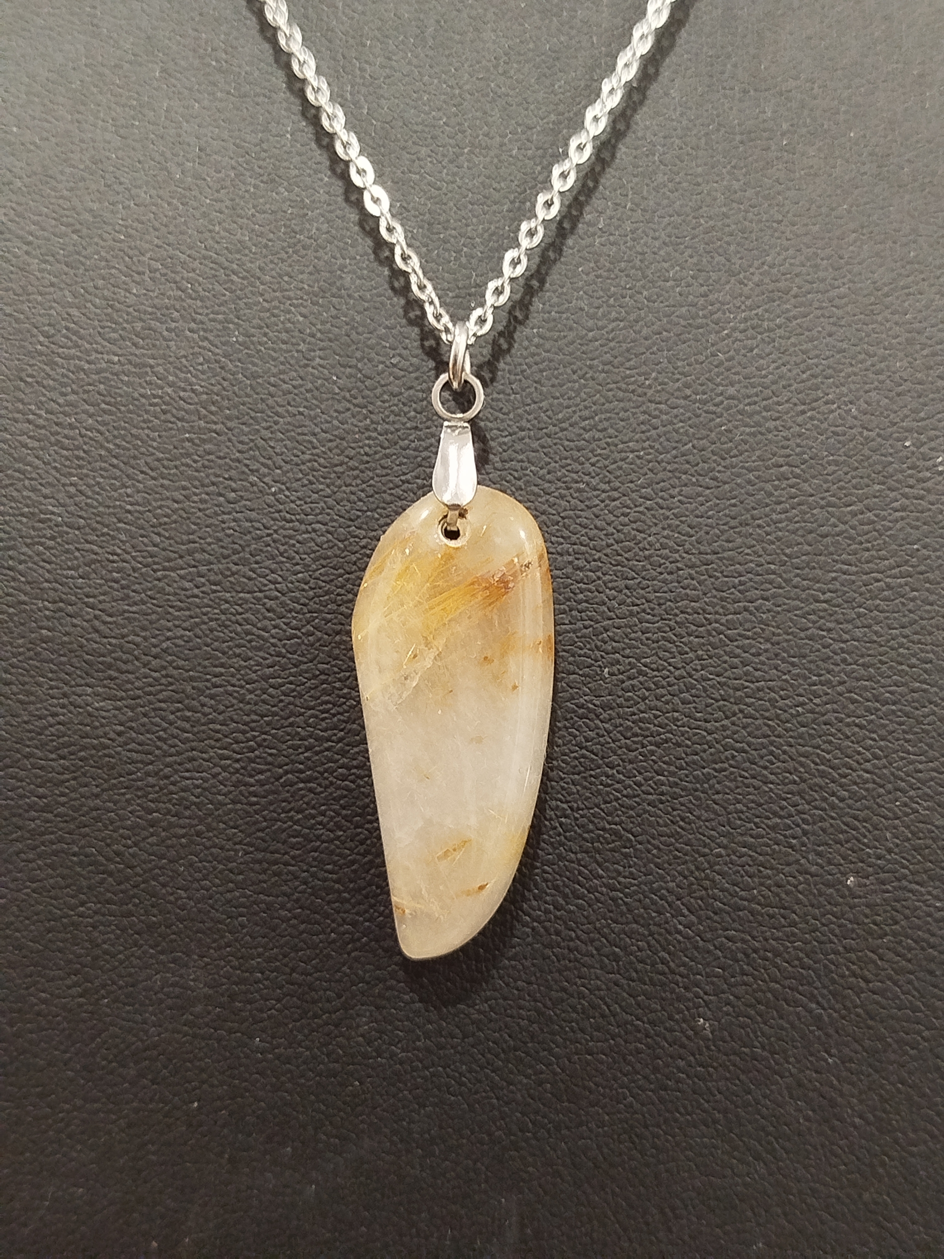 Collier pendentif quartz rutile 4