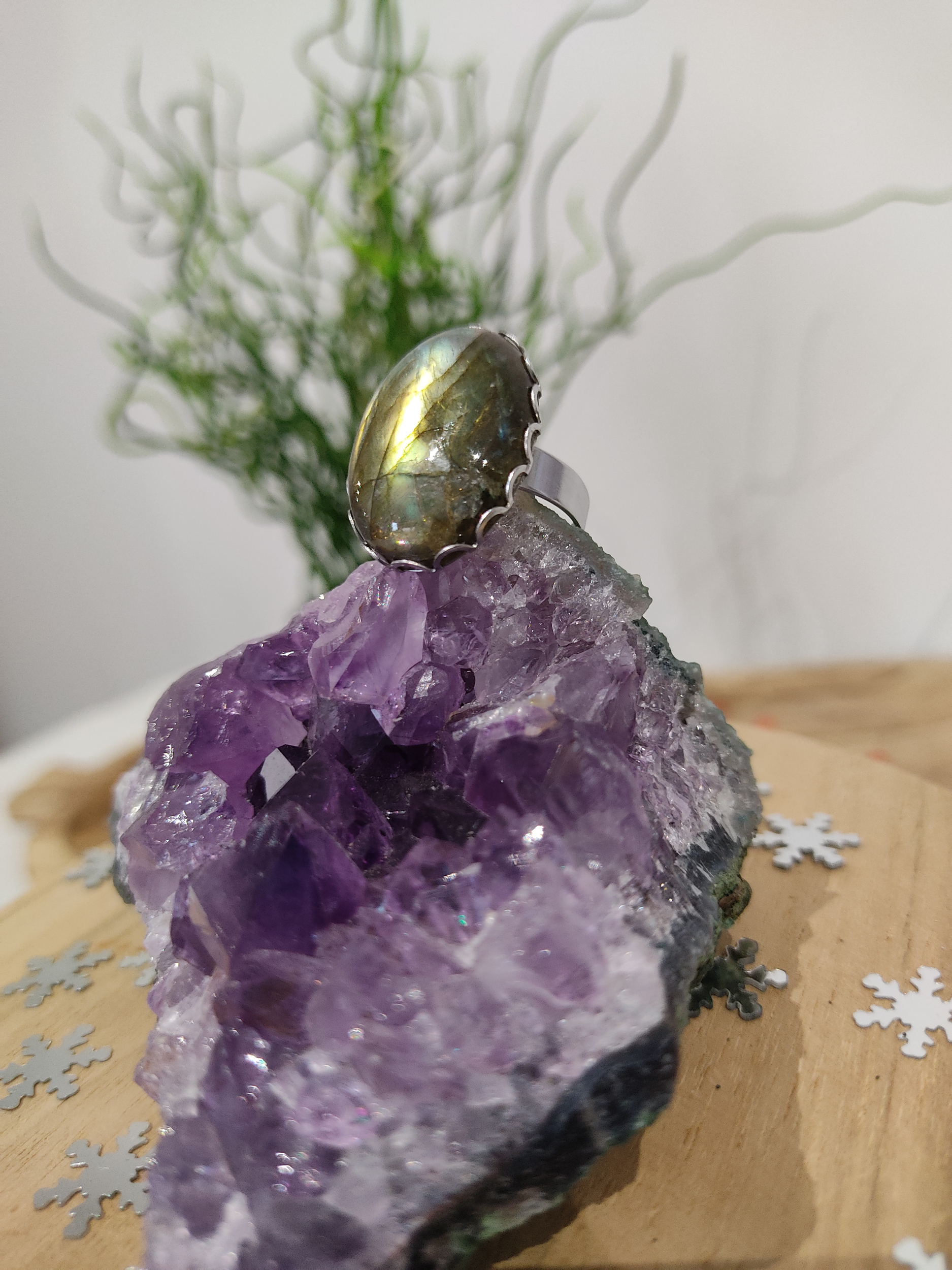 Bague 25x18 Labradorite