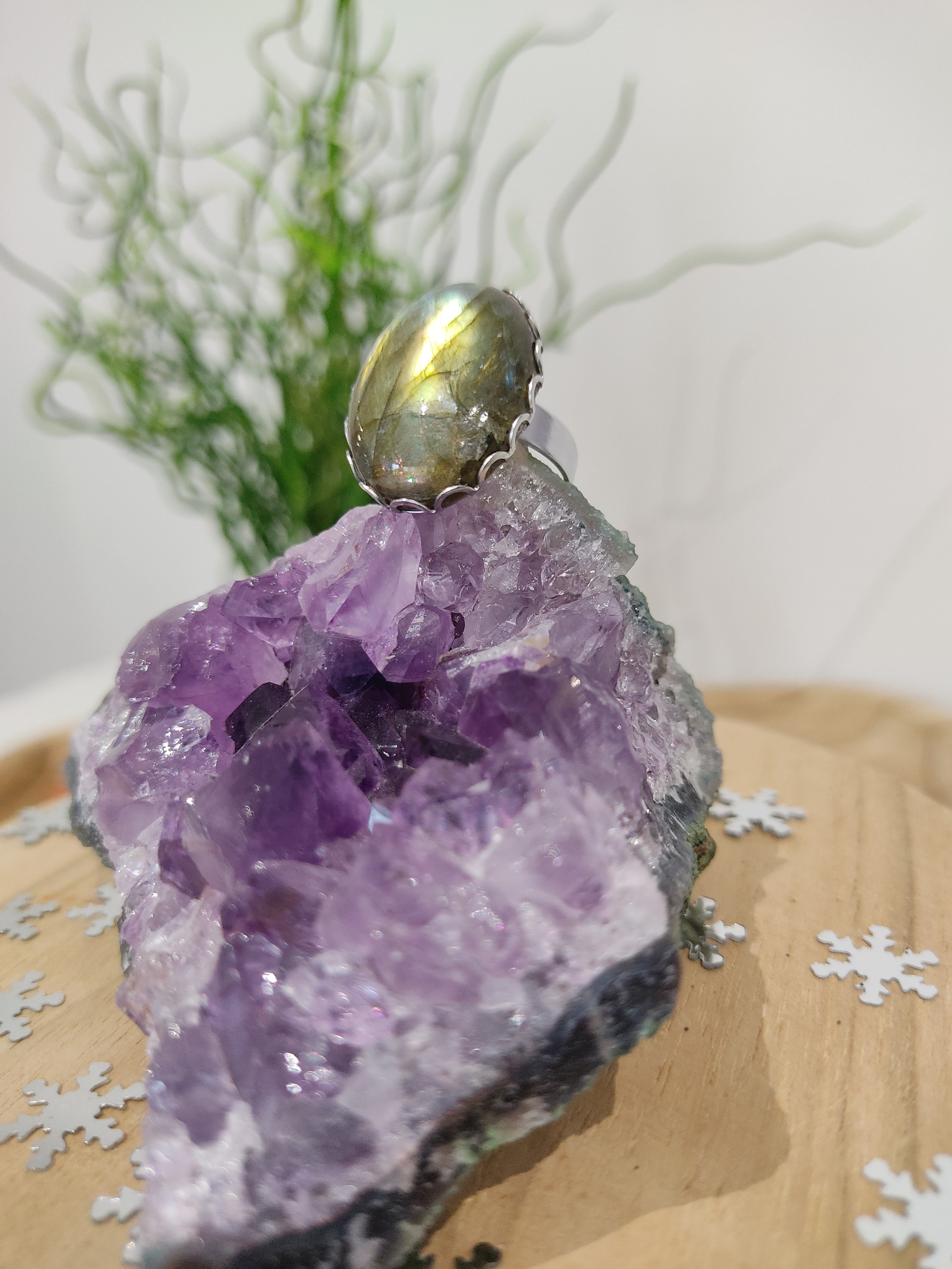 Bague 25x18 Labradorite 2