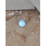 Bague 8mm opale bleue 4