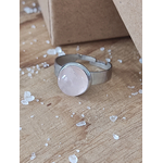 Bague 10mm quartz rose 5