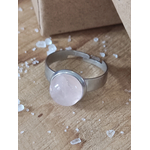 Bague 10mm quartz rose