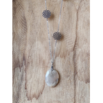 Collier agate plume 2