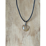 Collier cuir Quartz rutile