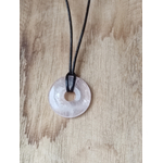 Collier Donut Quartz rose 2