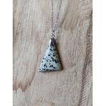 Collier Jaspe dalmatien triangle 3