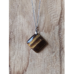 Collier oeil de tigre carré 2