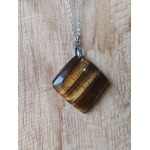 Collier oeil de tigre carré 3