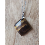 Collier oeil de tigre carré 4