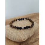 Bracelet Oeil de tigre Obsidienne 6mm 3