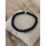 Bracelet Obsidienne 6mm 2