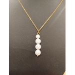 Collier perles howlite 3
