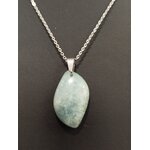 Collier pendentif aigue marine 2