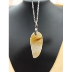 Collier pendentif quartz rutile