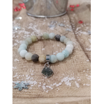 Bracelet amazonite plume 3
