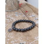 Bracelet hématite ohm 2