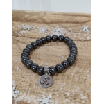 Bracelet hématite ohm 6