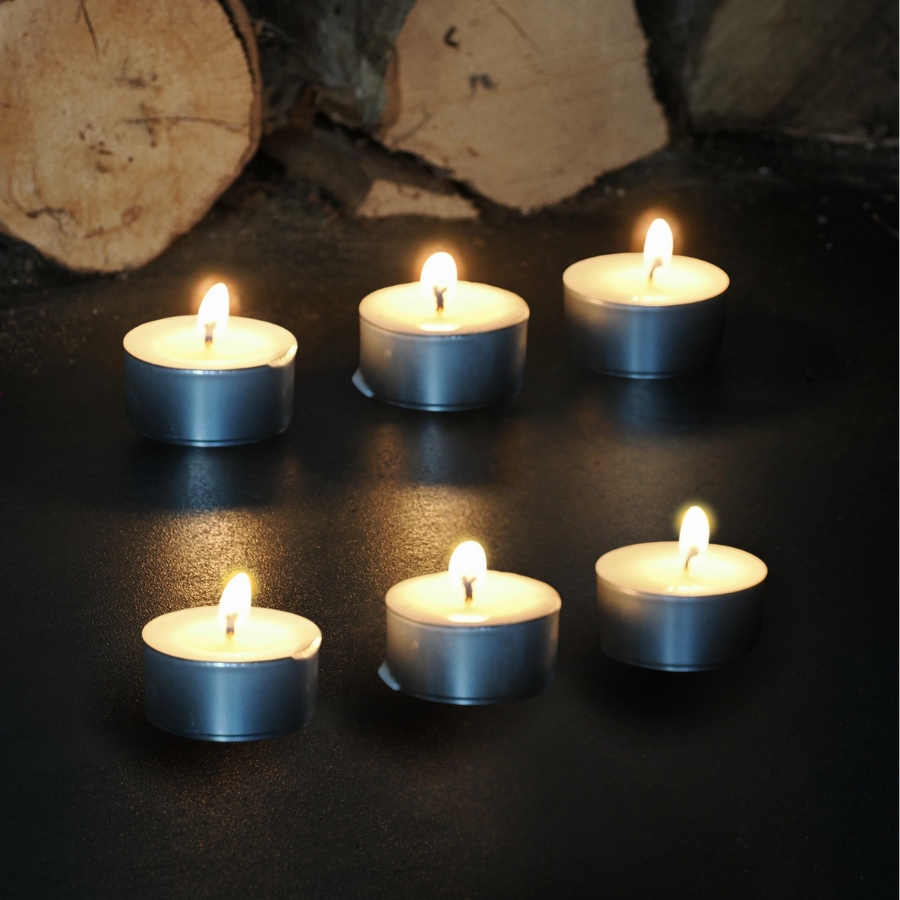 bougies tealight non parfumées 2