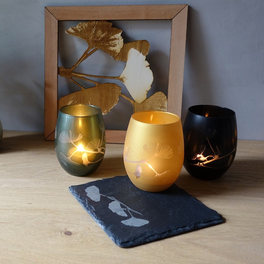 Ardoise PICTOU Ginkgo BILOBA &amp; VIK &amp; BLONDUOS