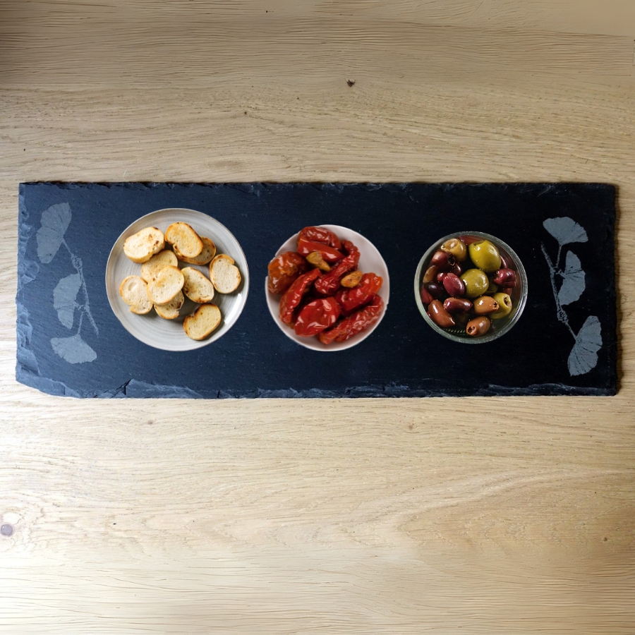 Ardoise PICTOU Ginkgo BILOBA &amp; tapas