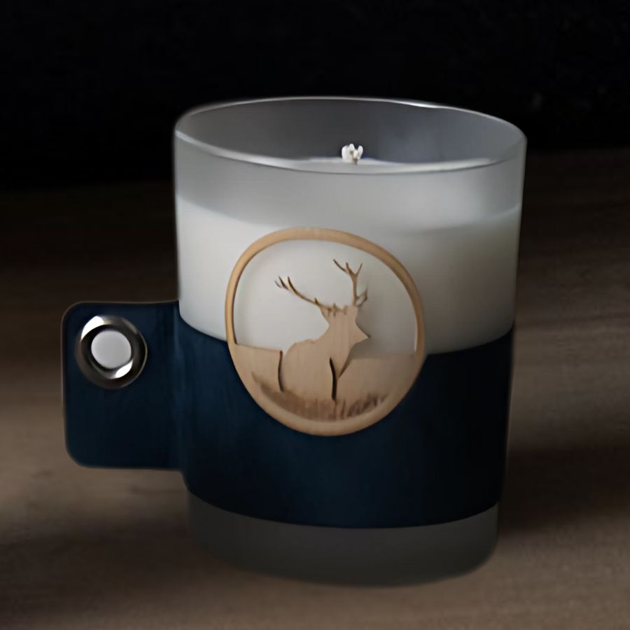 Whistler cerf bougie bleu