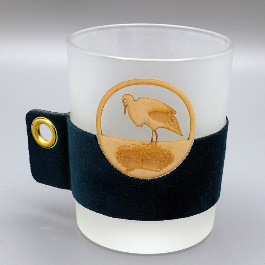 Photophore whistler cigogne velours neutre