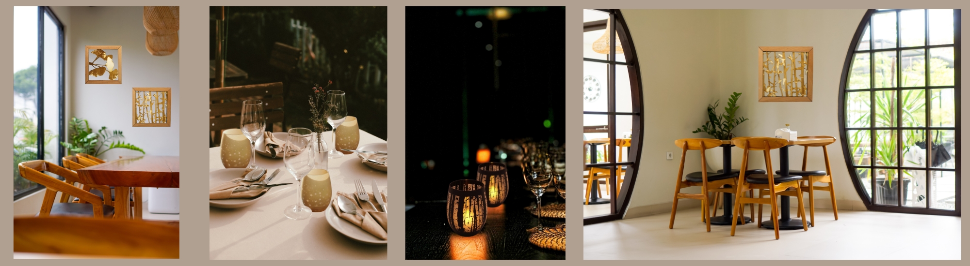 inspiration deco bougies et photophores pour restaurant et spa