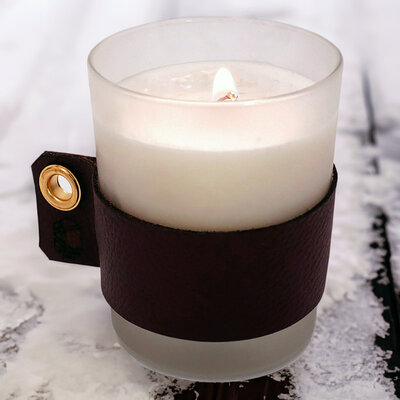 bergen cuir marron neige