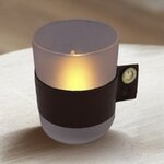 TATANKA photophore cuir marron