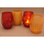 photophore vik gobelet myrdal rouge dore coeurs etoiles cartoon flocon cartoon grotte de glace