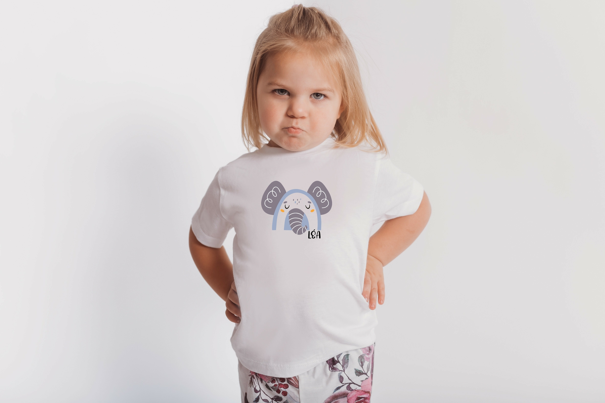 T shirt elephant fille