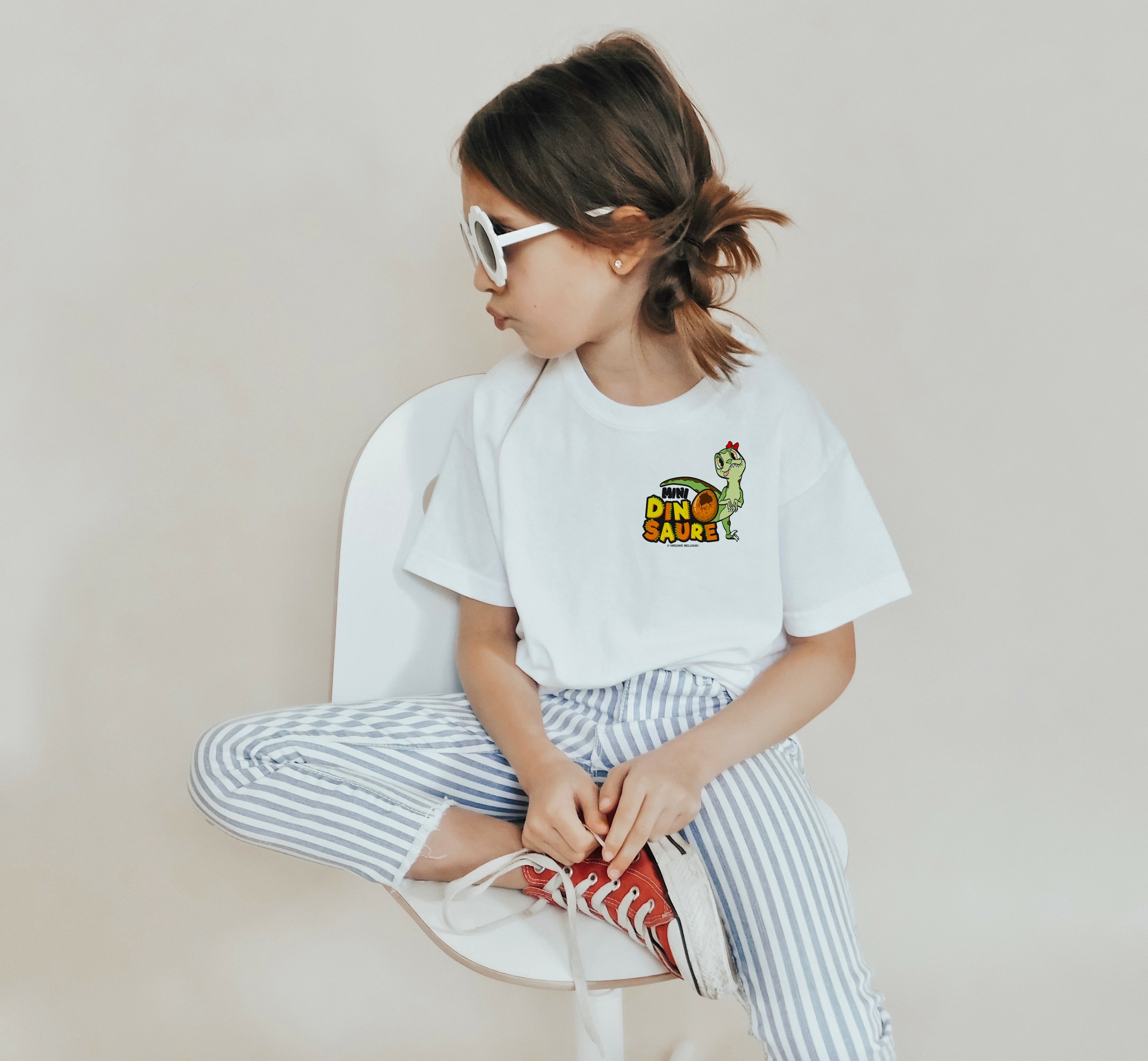 T-shirt Mini Dino Girl