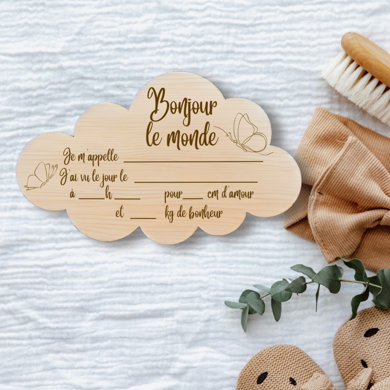 NUAGE GRIS PAPILLON