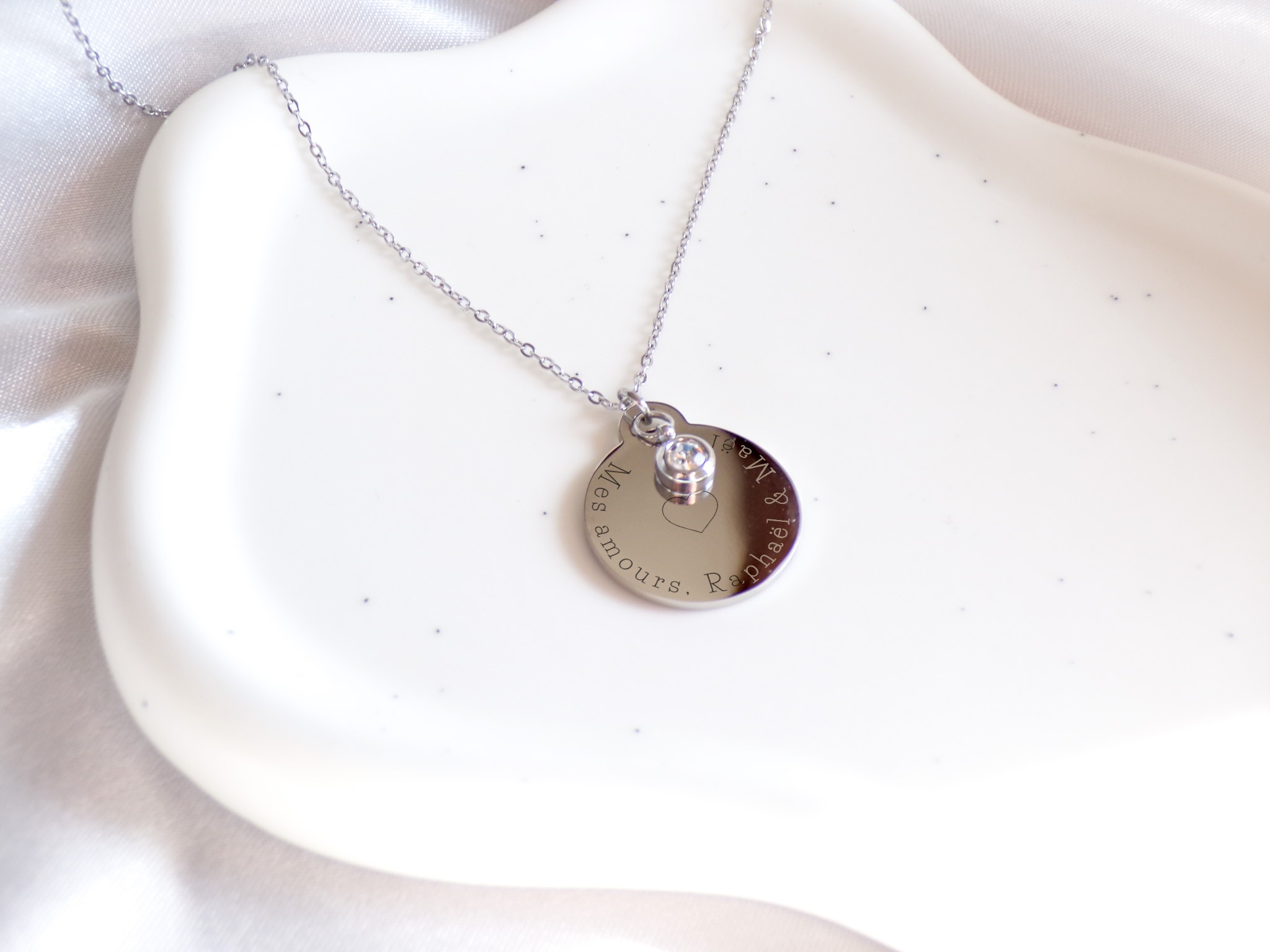 COLLIER ARGENT STRASS 1