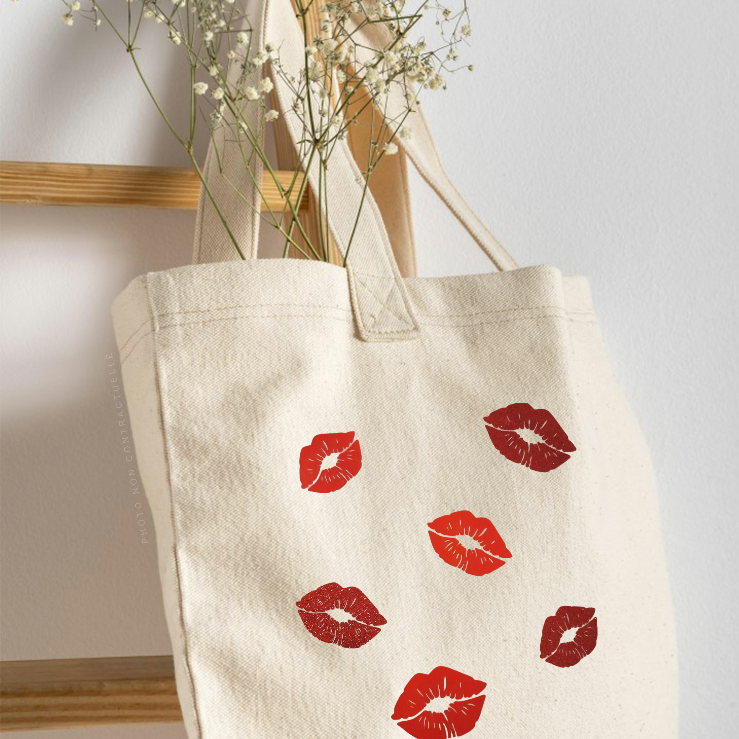 Tote bag French Kiss