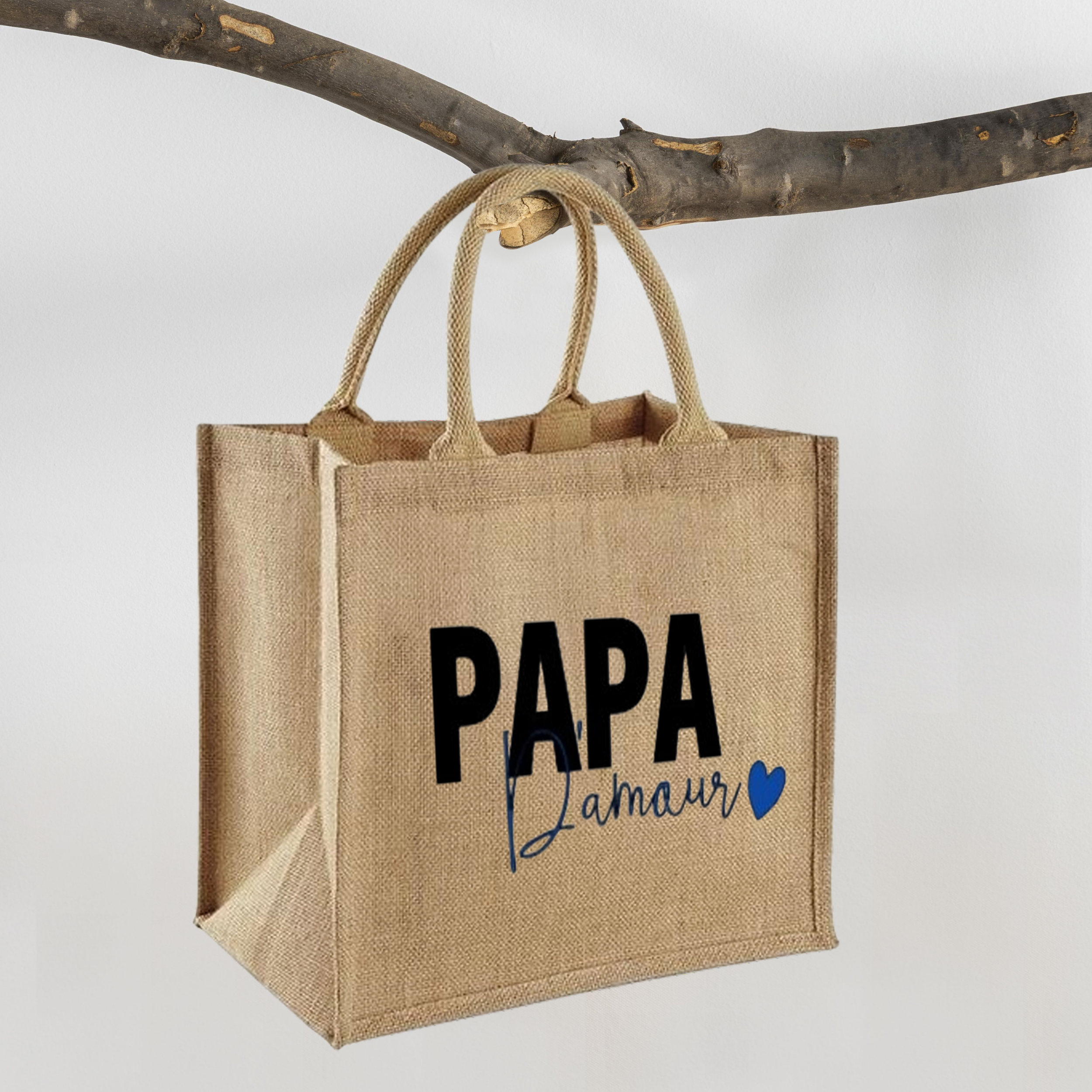 Cabas en jute Papa D\'amour