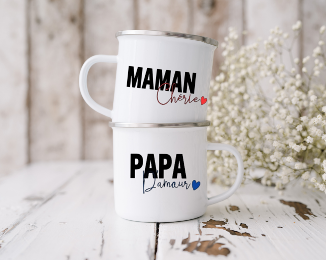 MUG DUO PAPA , MAMAN