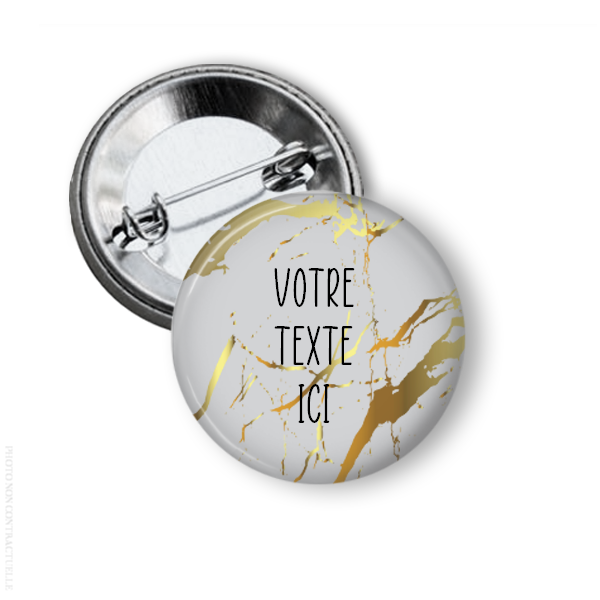 Badge votre texte ici gris