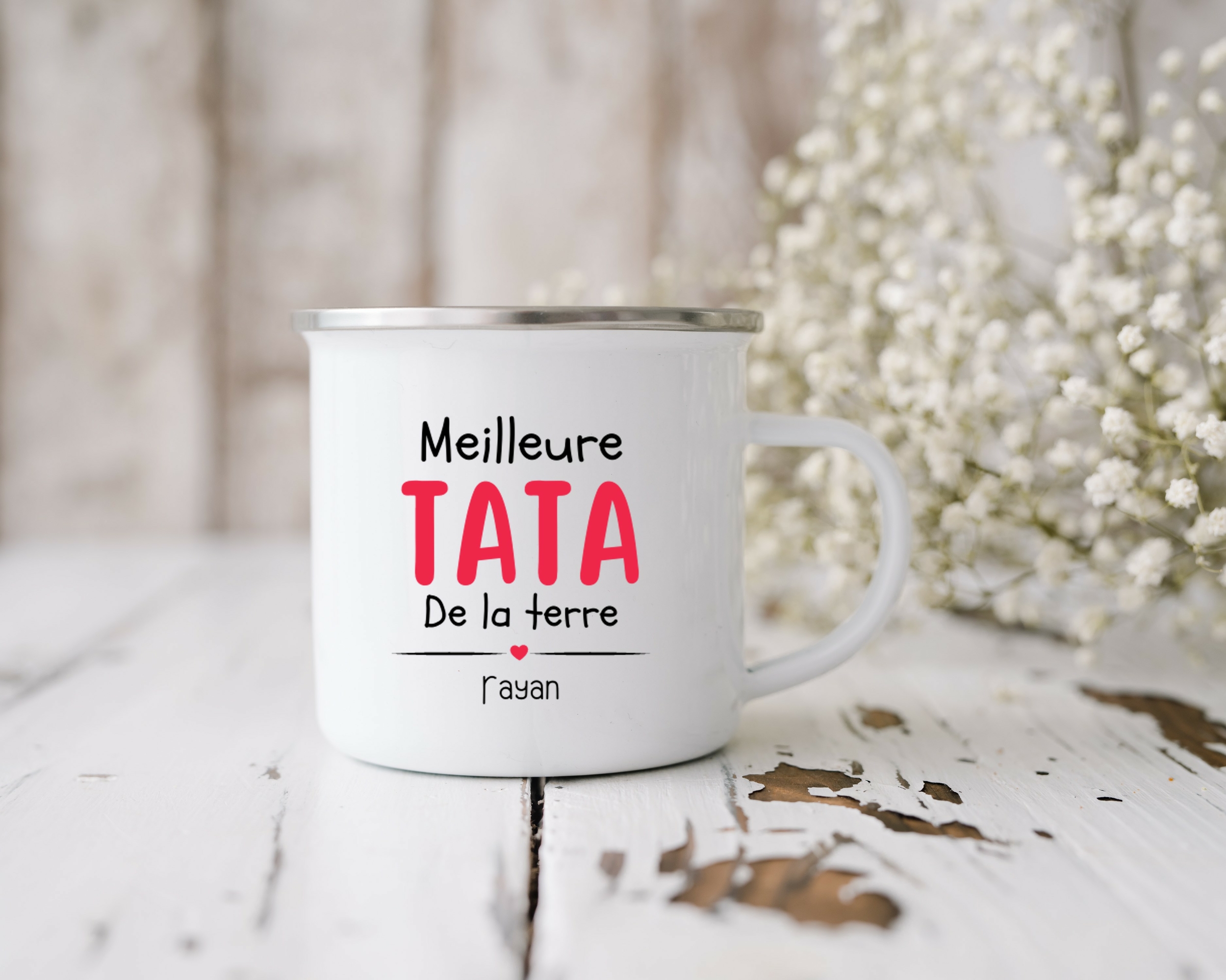 Cadeau tata  Idée cadeau mug avec prénom meilleure tata