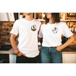 t shirt duo papy mamy rond