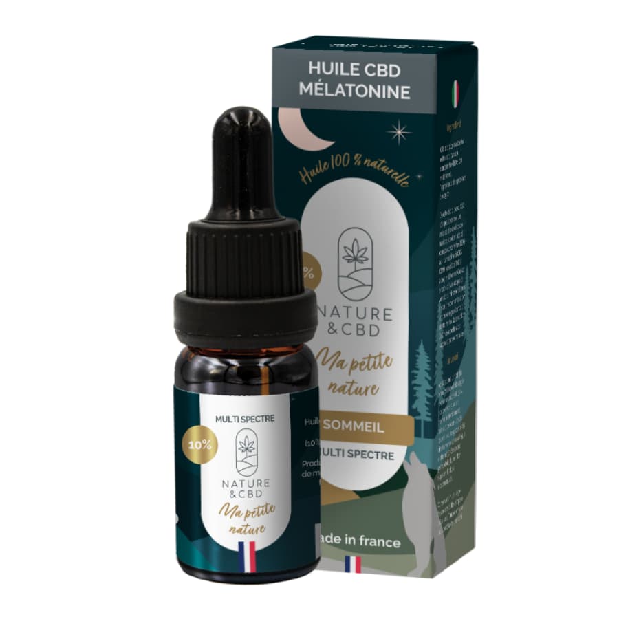 Huile CBD mélatonine petite nature 10%