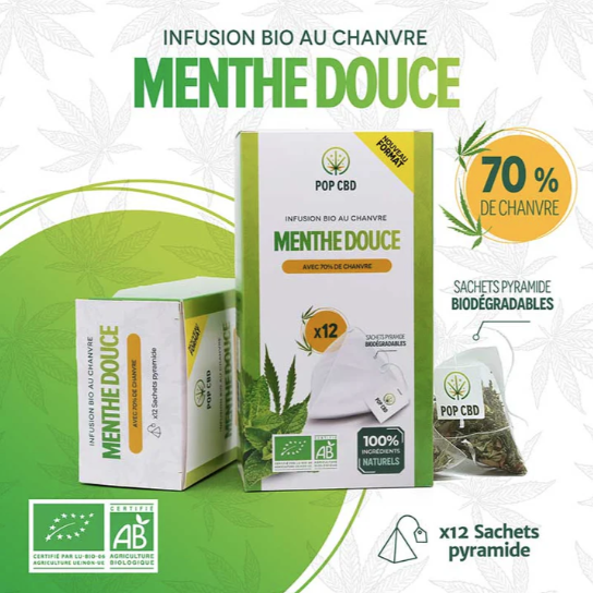 infusion sachets menthe douce POP CBD