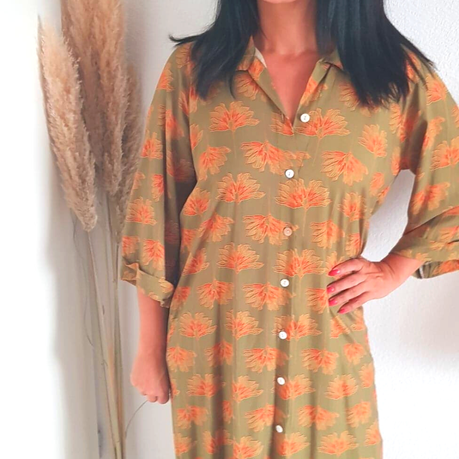 Robe chemise à imprimé