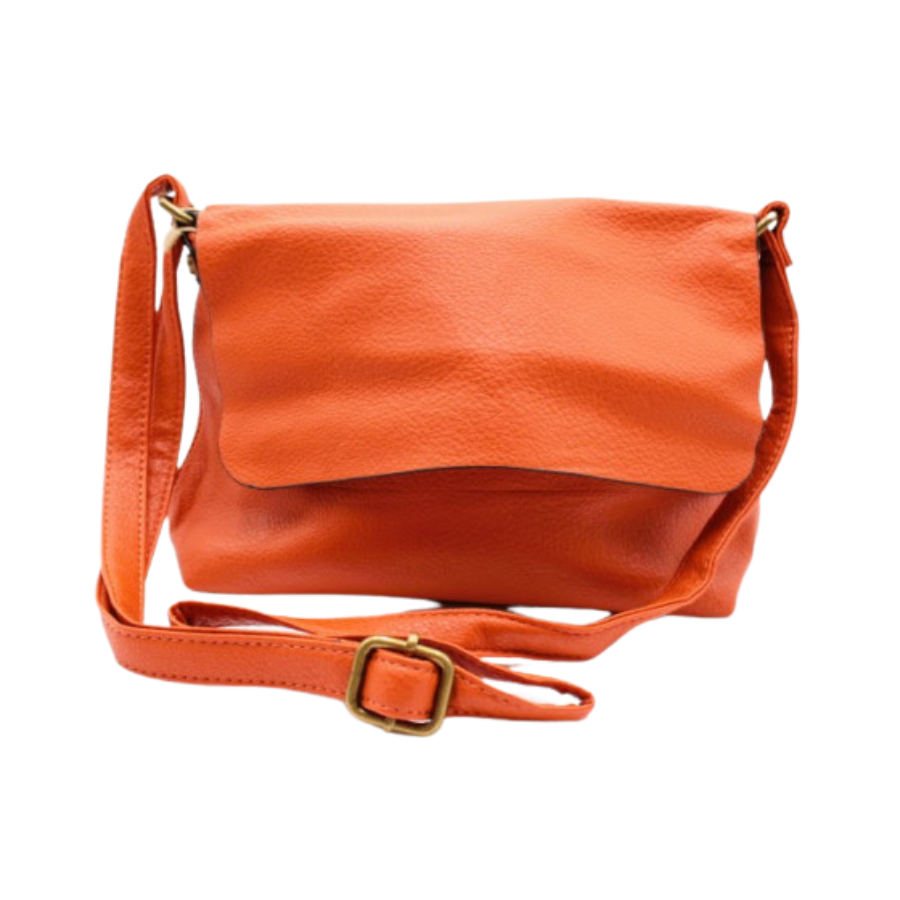 Le sac à main orange tendance en 100% synthétique