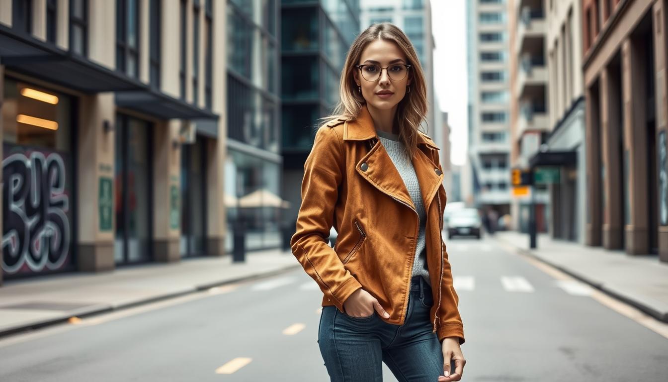 Perfecto suédine femme : votre veste tendance urbaine