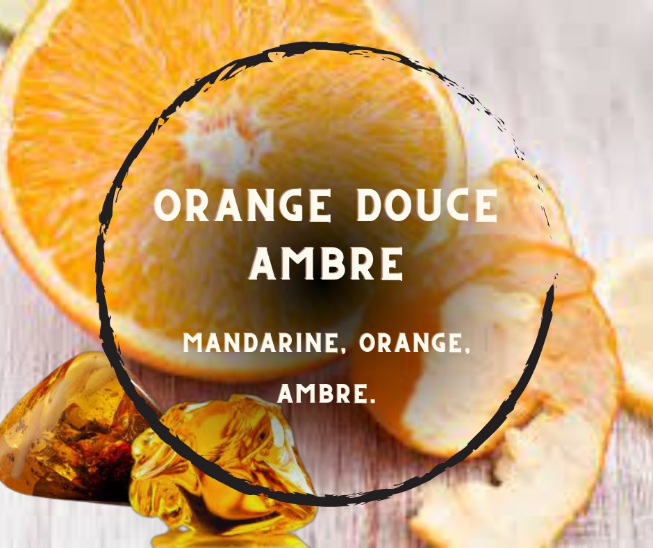 Bougie verre \'\' évasion \'\' Orange douce - Ambre