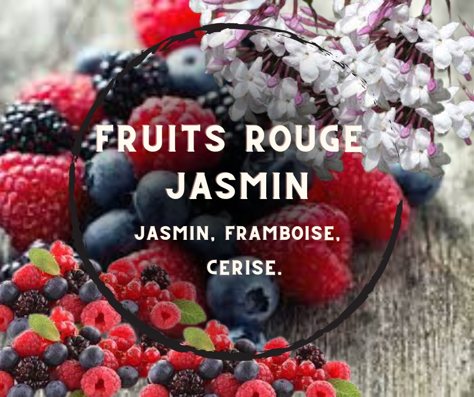 Bougie verre \'\' évasion \'\' Fruits rouge - jasmin